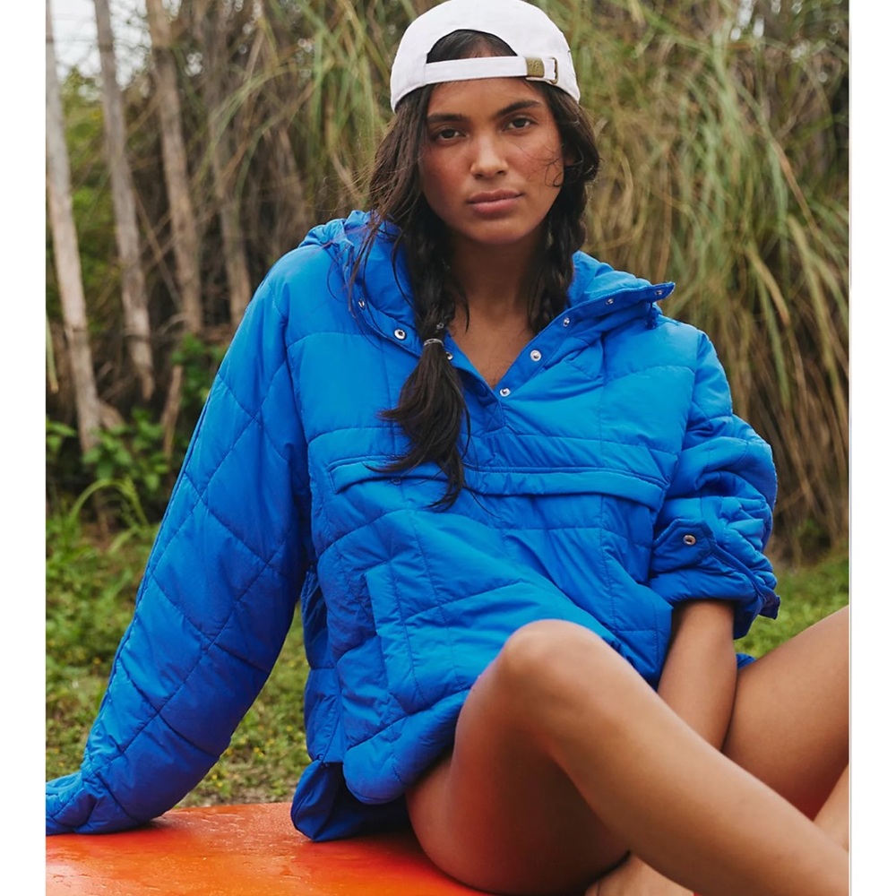 Exclusive Free People Packable Puffer Midnight Navy